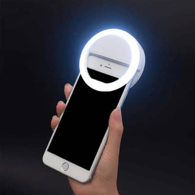 Rechargable mini ring light for phone