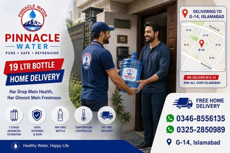 19L Mineral Water Home Delivery Islamabad F15, G13, G14, G15, G16