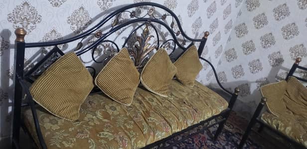 Sofa Set + Glass Table + Free Kaba Door Frame