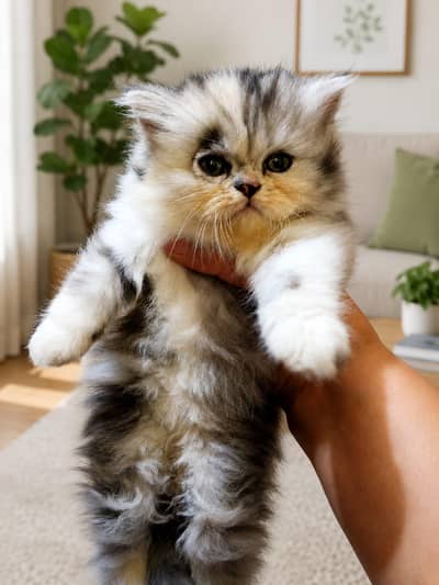 40 days female kitten tripple coat punch face . 03201433807
