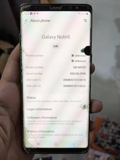 orignal samsung note 8