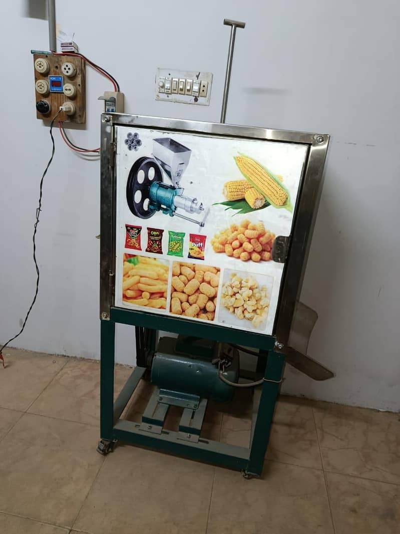 Kurkure Making Machine Completed Setup . 1