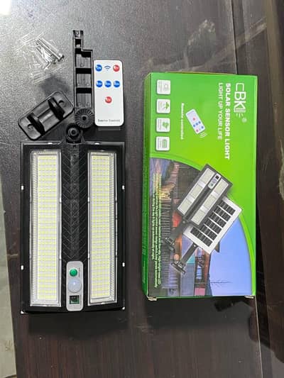 Solar Motion Sensor Street Light 120W Remote Control cash on deliver