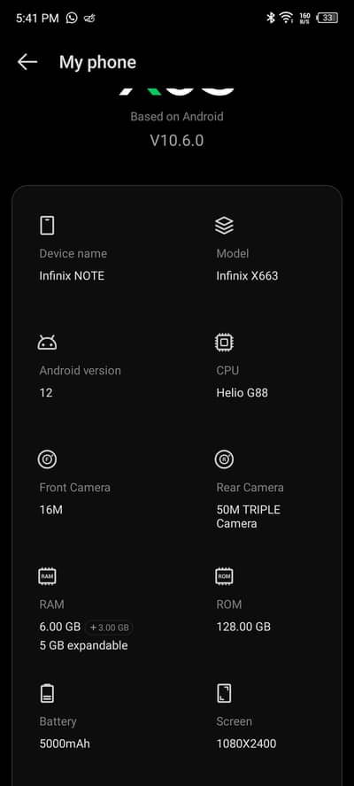 Infinix Note X663