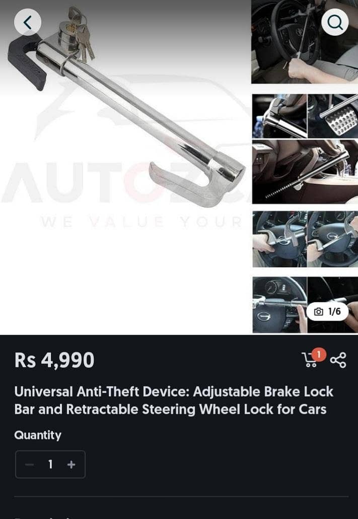 Car Handle Lock i. e Security lock 0