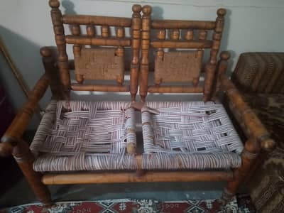 Wooden Sofa Set