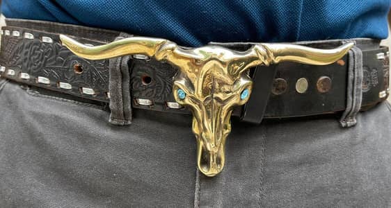 Belt pure Lather and Bukel for sale