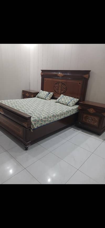 solid wood bed side tabels shesham
