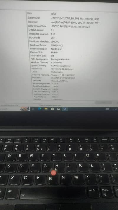  Lenovo ThinkPad E490 For Sale