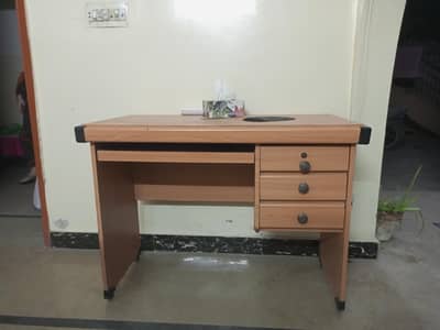 Office Table with wheel chair