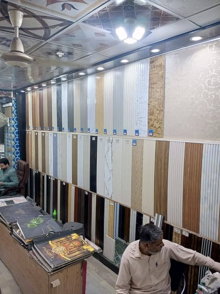 Wpc fluted panel-Wall panelling-Solid panel-laminated gloss flooring 11