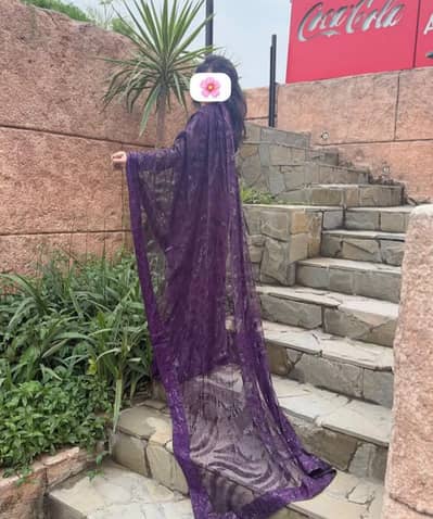 purple colour saree