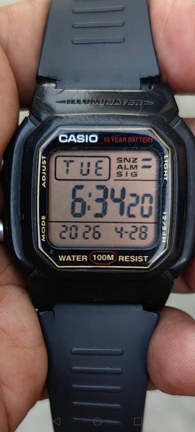New Casio W - 800 H Dual Time&world time Watch