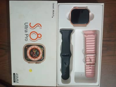 S8 Ultra Pro Smart Watch 49MM - Box + 2 Straps - 10/10 - Urgent Sale