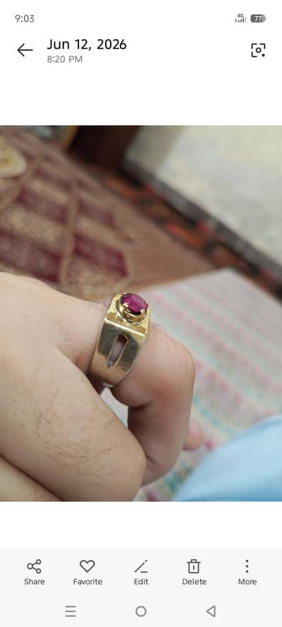kaabli yakoot rubi stone