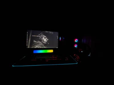 gaming pc with gaming monitor