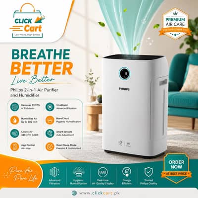 Philips Air Purifier & Humidifier AC2729/90 2000i Series