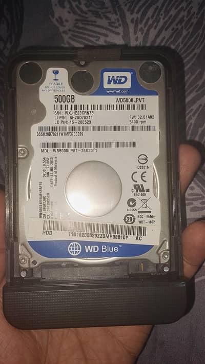 wd blue harddrive 500gb