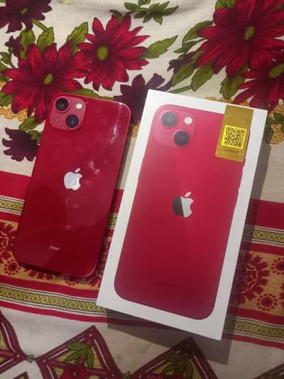 Apple iPhone 13 with box 256 GB memory PTA approved