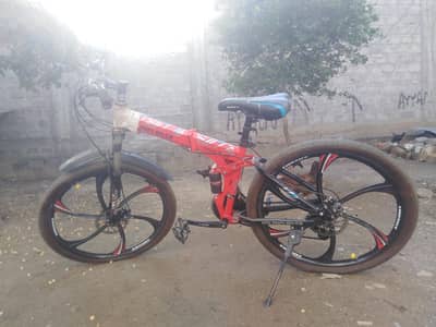 11gears,foldable, double shoks,allowrims, full size