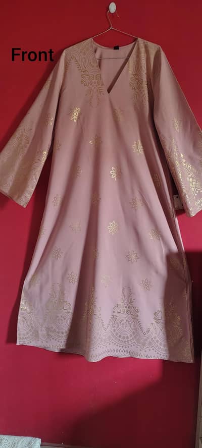 2 Abaya for sale baby pink and black floral