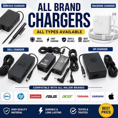 Surface Charger MacBook Charger All Brands Chargers Available