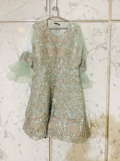 Large size short frok with belt