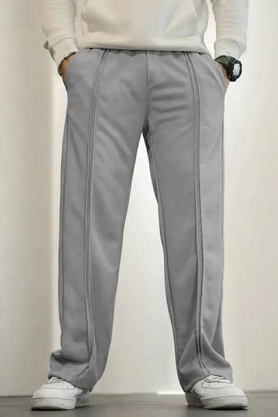 man's front double line trouser