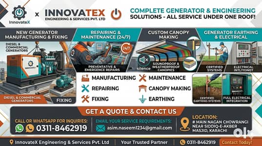 Diesel Generator Maintenance Karachi  Commercial Generator Repair Near