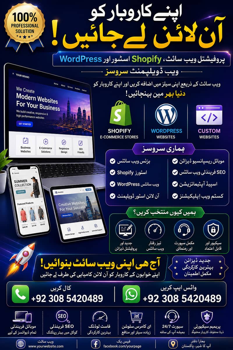 Professional Website Development | Shopify Stores | WordPress Website 0