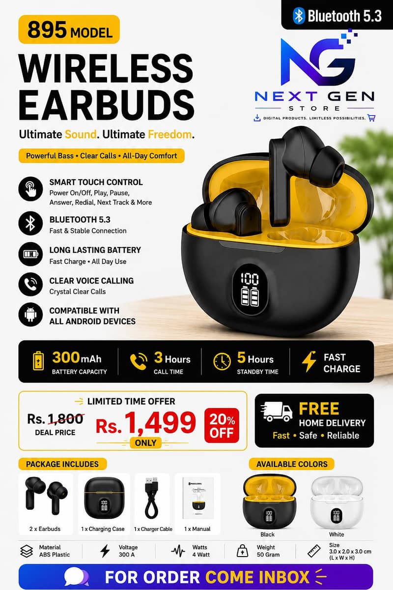 ‎ Wireless Earbuds 895 Model 0