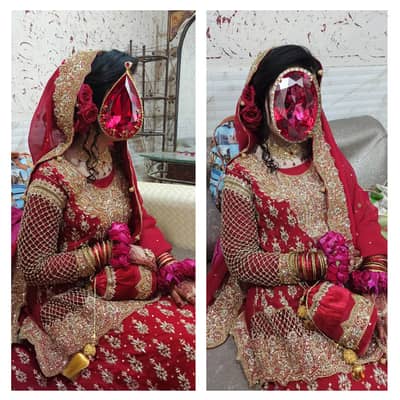 Red and Gold Bridal Dress for Sale