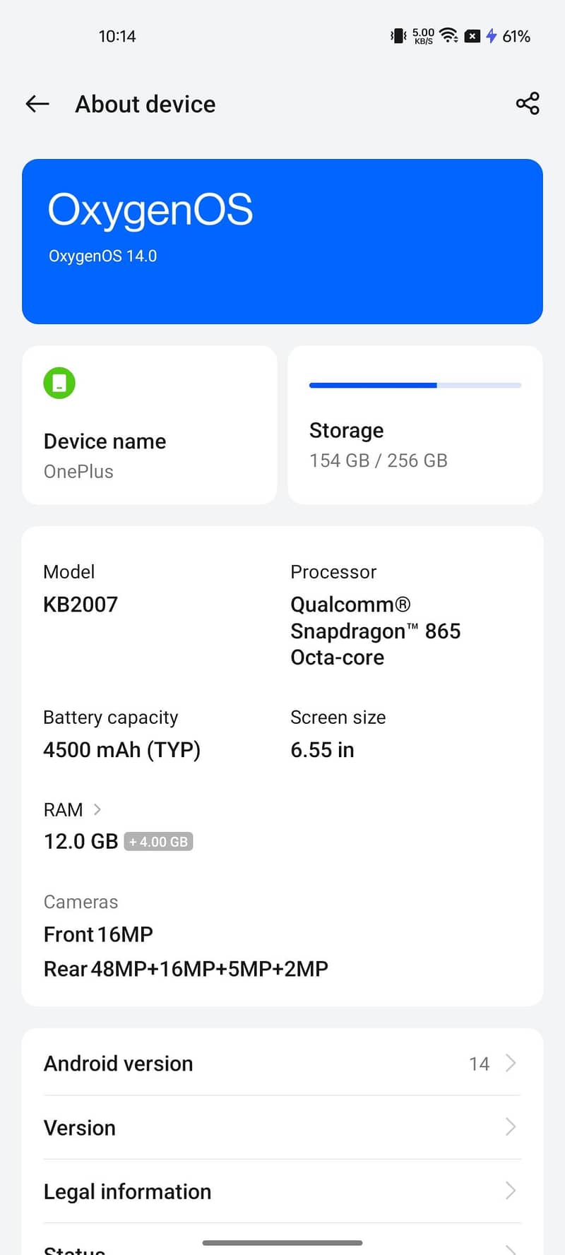 One Plus 8T 4