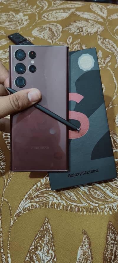 Samsung Mobile S22 Ultra official with box