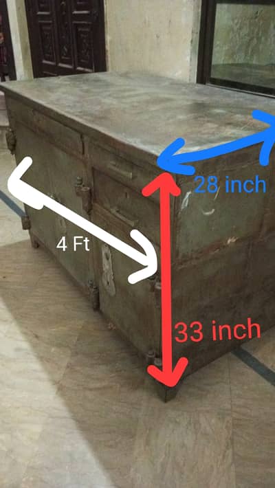 Table with Safe Box