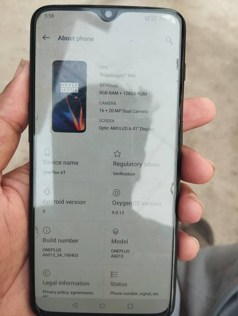 One Plus 6T 0