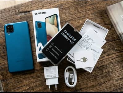 Samsung Mobile A12. with complete box. .