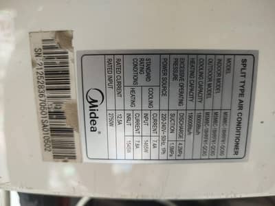 midea ac 1.5 ton inverter