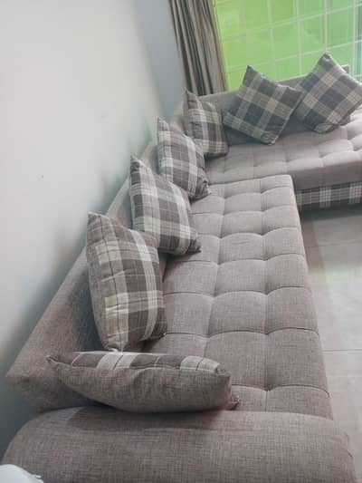 7 seater L shape sofa