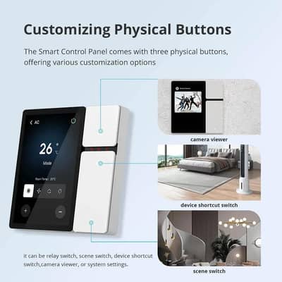Smart LCD touch switch 3 Gang