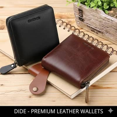 Premium Quality Men's Leather Wallet - Cash on Delivery