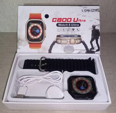C800 Ultra Smart Watch | Bluetooth Calling | Like New.