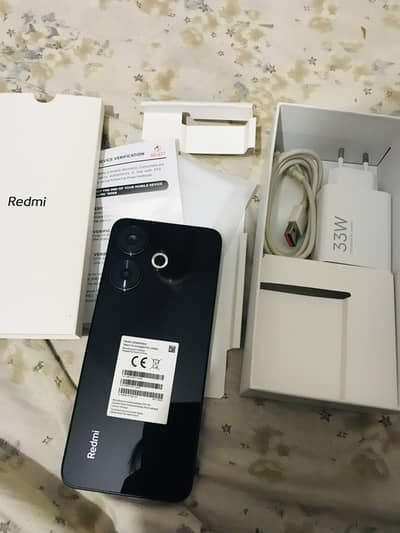 redmi 13 mobile phone with complete box excellent condition