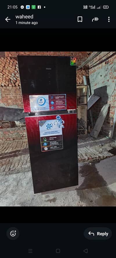 fridge and freezer
