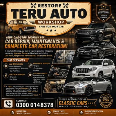 Auto Workshop Accident Car Repair Toyota Honda Suzuki BMW Range Rover