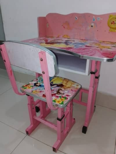Table chair set for kids urgent sale