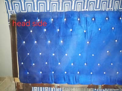 Bed King Size Heavy Wooden, very powerfull with side tables