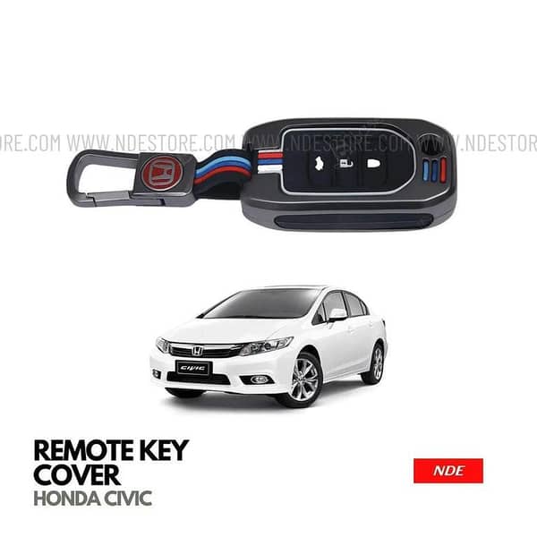 Honda Civic 2012 To 2015 Rebirth Metal Remote Cover Keychain Premium Quality