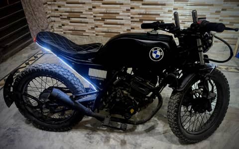 Ravi piaggio storm 150cc modified mono shock fat tyres self start