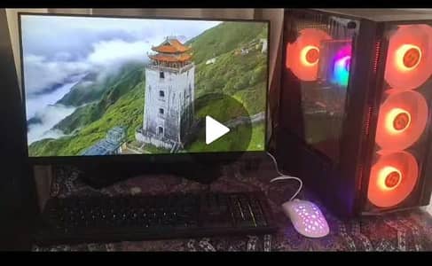 Gaming PC Ryzen 5 2600 16GB RAM RX550 4GB HP 24 Inch Monitor